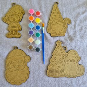 Xmas Cutouts and 12 Paints