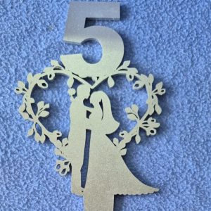 Cake Topper 3 - Heart with number