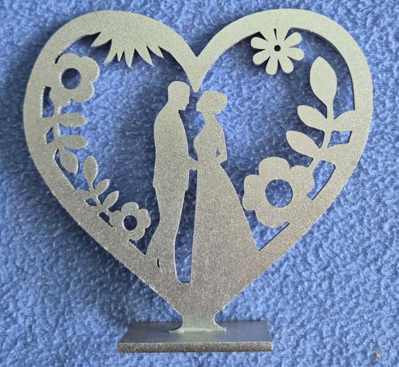 Table Decor 5 - Standing Heart