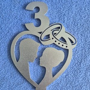 Table Decor 2 - Standing Heart with Table Number