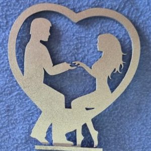 Table Decor 7 - Standing Heart